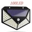 Solar Light 100 LED ไฟติดผนัง เซ็นเซอร์ ไฟโซล่าเซลล์ใช้พลังงานแสงอาทิตย์ ตรวจจับความเคลื่อนไหวอัตโนมัติ 3 โหมด