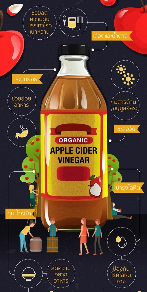Happy Mate น้ำส้มสายชูหมักจากแอปเปิ้ล APPLE CIDER VINEGAR