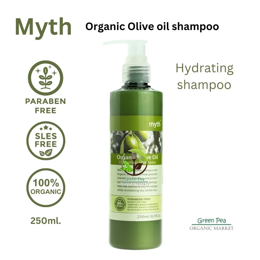 Myth มิธ แชมพู Organic 7 สูตร Free paraben , no sls ,no sles Myth มิธ แชมพู Organic 7 สูตร Free paraben , no sls ,no sles