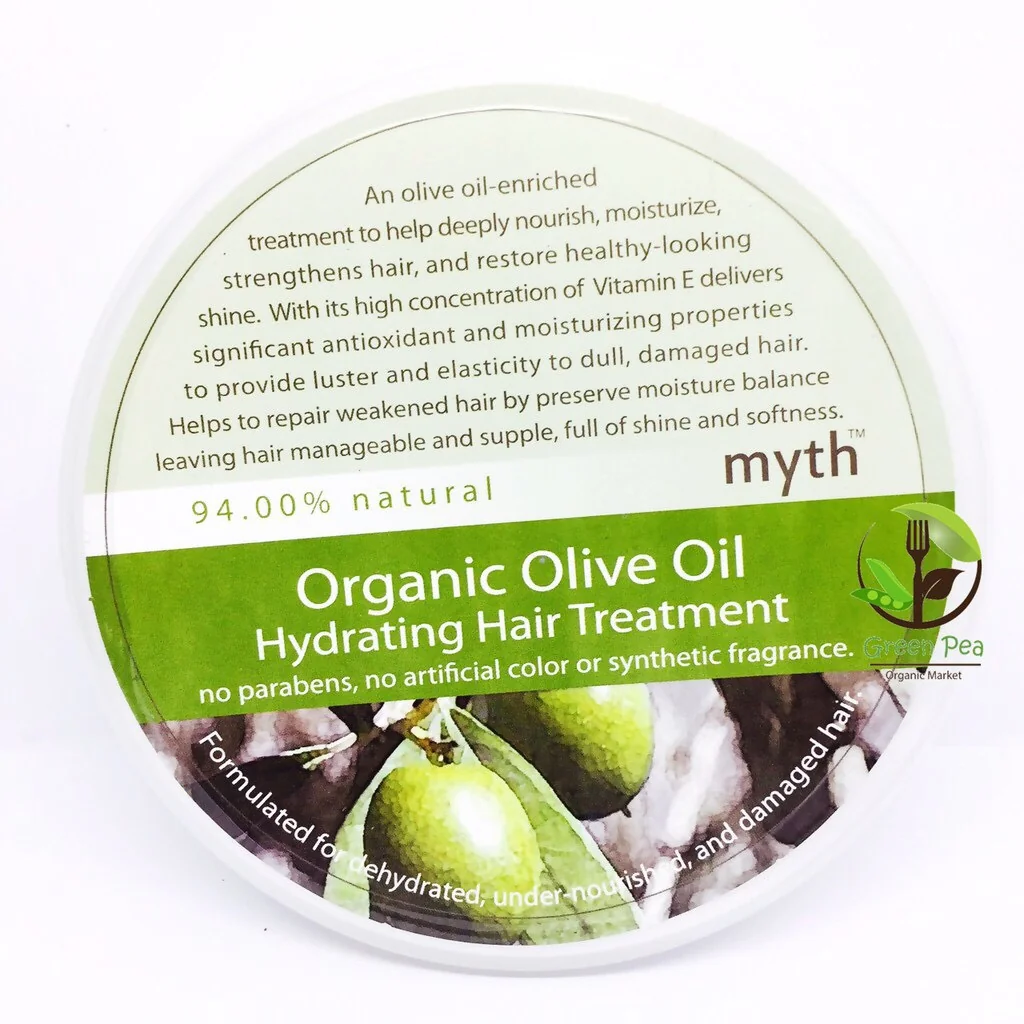 Myth ครีมหมักผม น้ำมันมะกอก ออแกนิค Organic Olive Oil Hair Treatment 200g. Myth ครีมหมักผม น้ำมันมะกอก ออแกนิค Organic Olive Oil Hair Treatment 200g.