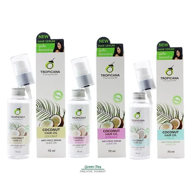 เซรั่มบำรุงผมน้ำมันมะพร้าว Tropicana สูตร NON PARABEN image 1 เซรั่มบำรุงผมน้ำมันมะพร้าว Tropicana สูตร NON PARABEN image 1